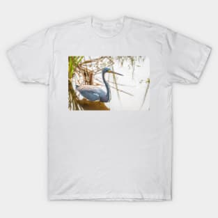 Tri-colored Heron Wading the Shallows T-Shirt